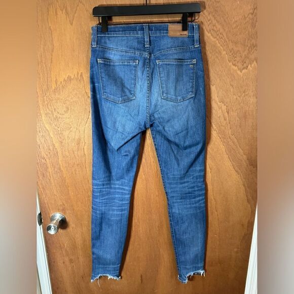 Madewell 10” High rise skinny raw hem button fly size 27t - Picture 2 of 10